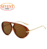 Oversized Oval Punk Pilot Women’s Sunglasses – 2025 Luxury Vintage Style