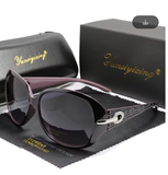 YSYX Polarized Women’s Sunglasses – Vintage Big Frame, Classic Fashion Designer Shades
