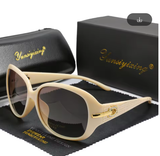 YSYX Polarized Women’s Sunglasses – Vintage Big Frame, Classic Fashion Designer Shades