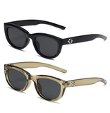 2PCS Korean Retro Ulzzang Oval Sunglasses – Vintage Women’s Shades