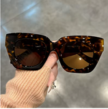Chic Gradient Cat Eye Sunglasses – Trendy Color Block Shades for Women