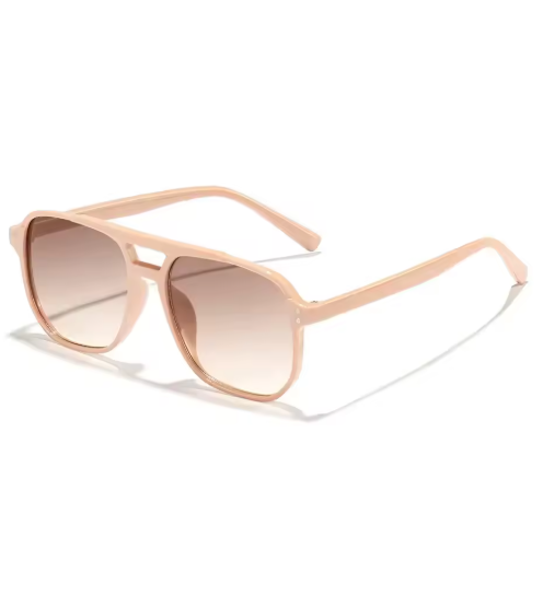 Vintage Unisex Square Sunglasses – Classic Designer Black Shades