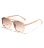 Vintage Unisex Square Sunglasses – Classic Designer Black Shades
