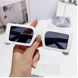 Women’s Small Frame Sunglasses – Trendy Jelly Color Square Shades