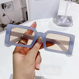 Women’s Small Frame Sunglasses – Trendy Jelly Color Square Shades