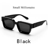 Ruiao Retro Black Millionaire Shades – Luxury Designer Sunglasses 2025 for Men