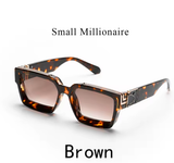 Ruiao Retro Black Millionaire Shades – Luxury Designer Sunglasses 2025 for Men
