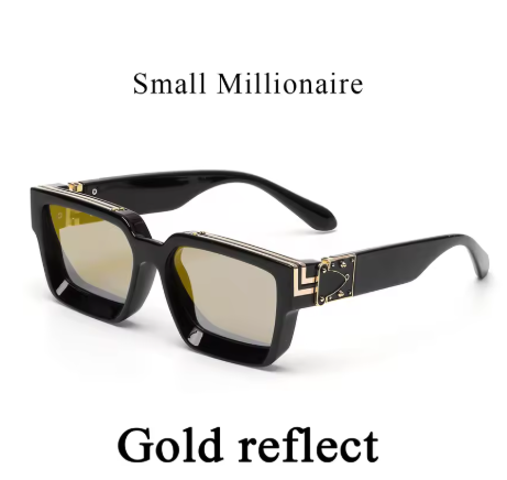 Ruiao Retro Black Millionaire Shades – Luxury Designer Sunglasses 2025 for Men