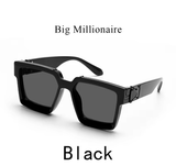 Ruiao Retro Black Millionaire Shades – Luxury Designer Sunglasses 2025 for Men