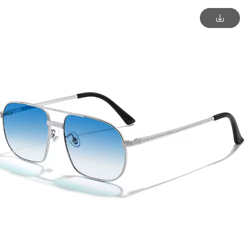 HBK New Pilot Sunglasses – Retro Double Bridge Metal Shades for Men