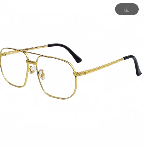 HBK New Pilot Sunglasses – Retro Double Bridge Metal Shades for Men