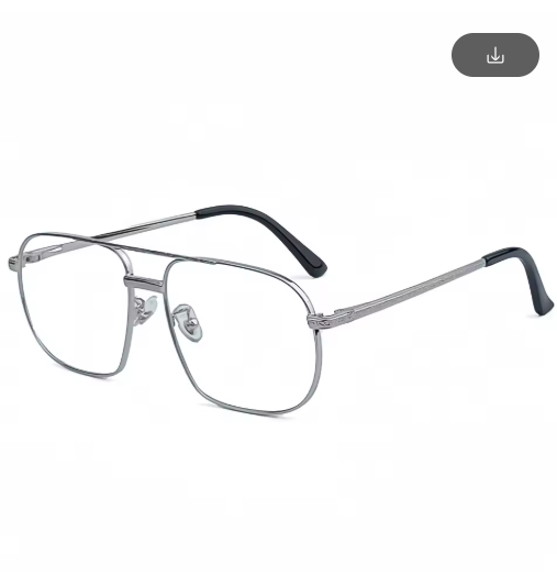 HBK New Pilot Sunglasses – Retro Double Bridge Metal Shades for Men