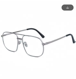 HBK New Pilot Sunglasses – Retro Double Bridge Metal Shades for Men