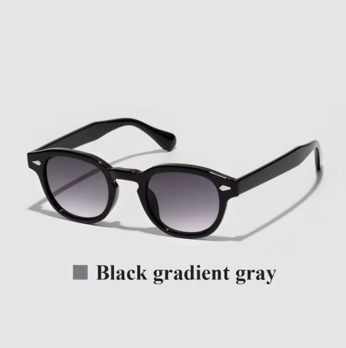 Ruiao 2025 Retro Round Sunglasses – Luxury Vintage Shades for Men