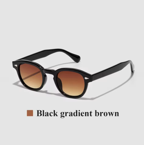 Ruiao 2025 Retro Round Sunglasses – Luxury Vintage Shades for Men