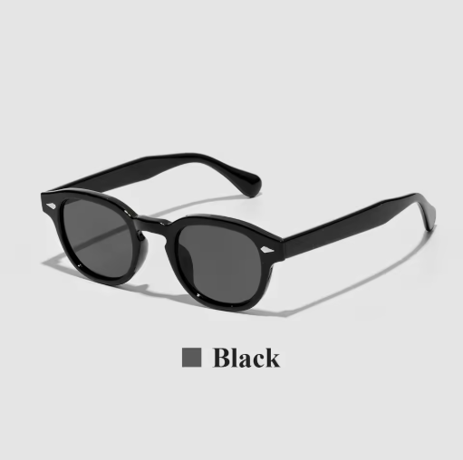 Ruiao 2025 Retro Round Sunglasses – Luxury Vintage Shades for Men