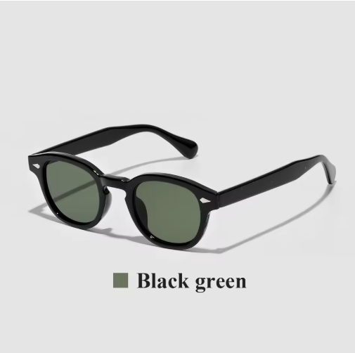 Ruiao 2025 Retro Round Sunglasses – Luxury Vintage Shades for Men