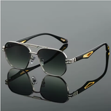 KAMMPT Vintage Square Sunglasses – Classic Double Bridge Shades for Men