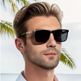 Classic Polarized Men’s Square Sunglasses – Vintage Style