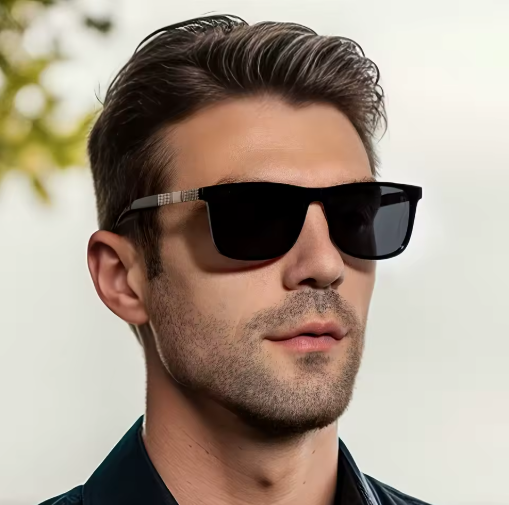 Classic Polarized Men’s Square Sunglasses – Vintage Style