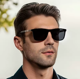 Classic Polarized Men’s Square Sunglasses – Vintage Style