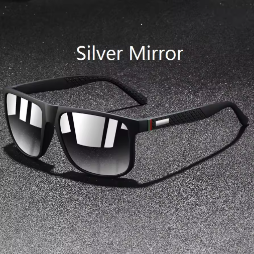 Vintage Square Check Pattern Sunglasses – Men & Women