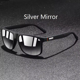 Vintage Square Check Pattern Sunglasses – Men & Women