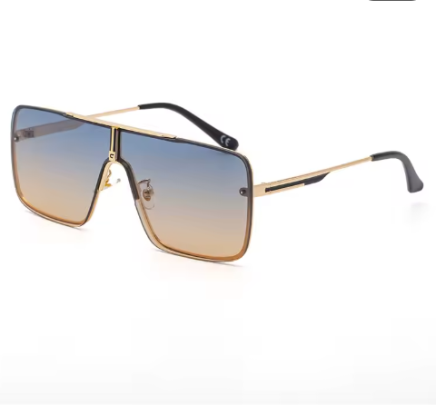 Oversized Square Sunglasses for Men – Retro Luxury Design