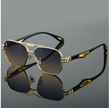 Vintage Square Sunglasses for Men – Retro Double Bridge