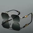 Vintage Square Sunglasses for Men – Retro Double Bridge