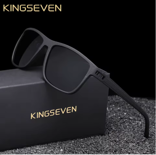 KINGSEVEN Fashion Polarized Sunglasses for Men – UV400 Rectangle Eyewear