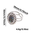 3-Piece No-Fade Stainless Steel Enamel Drip Rings for Women