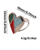 3-Piece No-Fade Stainless Steel Enamel Drip Rings for Women