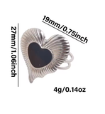 3-Piece No-Fade Stainless Steel Enamel Drip Rings for Women