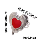 3-Piece No-Fade Stainless Steel Enamel Drip Rings for Women