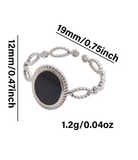 3-Piece No-Fade Stainless Steel Enamel Drip Rings for Women