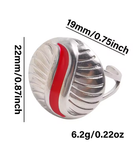 3-Piece No-Fade Stainless Steel Enamel Drip Rings for Women