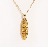 Dainty Palm Tree Necklace in Stainless Steel