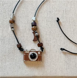 3D Camera Pendant Sweater Chain Necklace