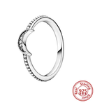 Elegant 925 Sterling Silver Zircon Ring for Women