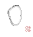 Elegant 925 Sterling Silver Zircon Ring for Women