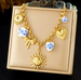 Metal color: 1pc Necklace