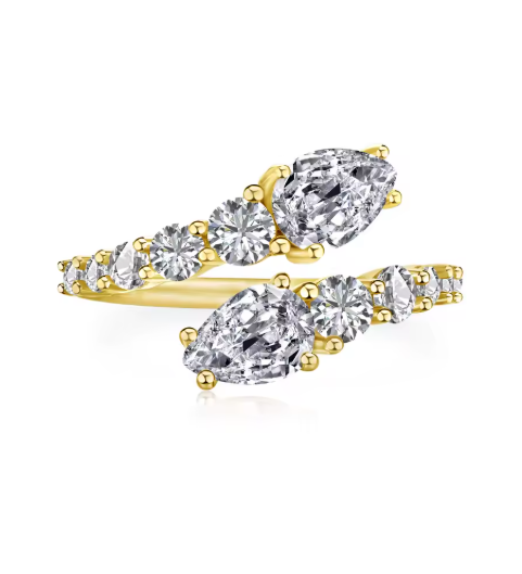 Silver-Tone Adjustable Ring for Women - Unique Design