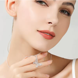 Sterling Silver Butterfly Pendant Necklace (18–30 in)