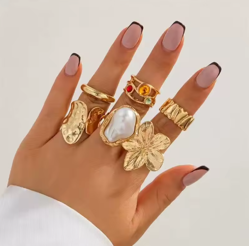 30-Piece Women's Stackable Rings Set – Classic & Elegant