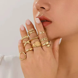 30-Piece Women's Stackable Rings Set – Classic & Elegant
