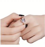 Luxury Geometric Square Ring for Women