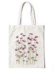 Floral Reusable Tote – Daisy, Lavender & Rose Shoulder Bag