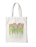 Floral Reusable Tote – Daisy, Lavender & Rose Shoulder Bag
