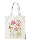 Floral Reusable Tote – Daisy, Lavender & Rose Shoulder Bag